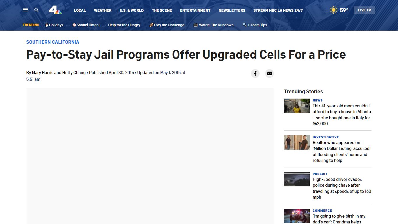 Pay-to-Stay Jail Programs Offer Upgraded Cells For a Price